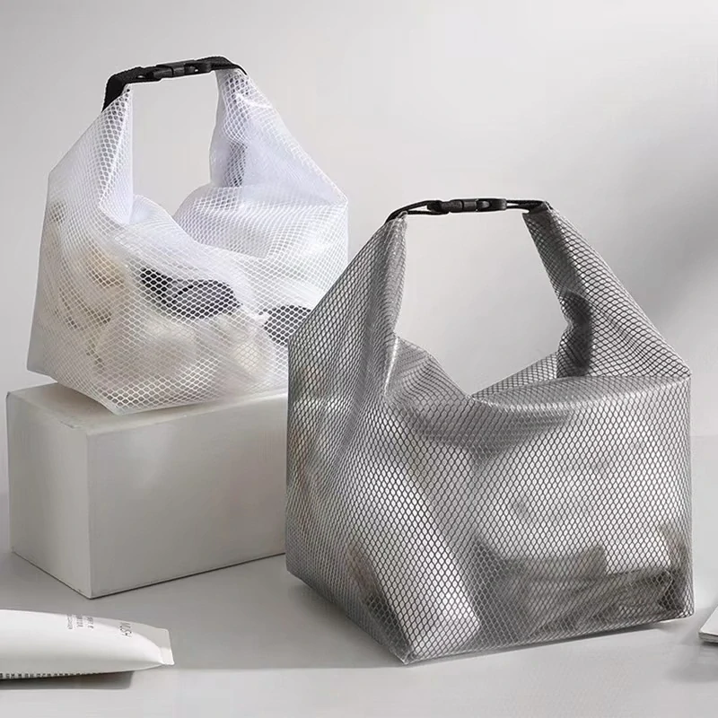 Vodeodolná plážová taška biela menšia