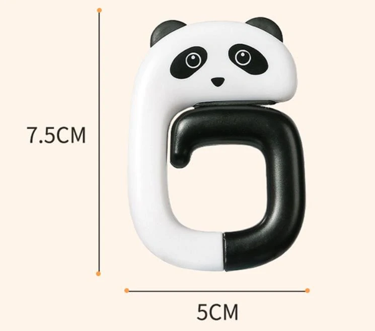 Háčik v tvare mačky varianta čierno biela