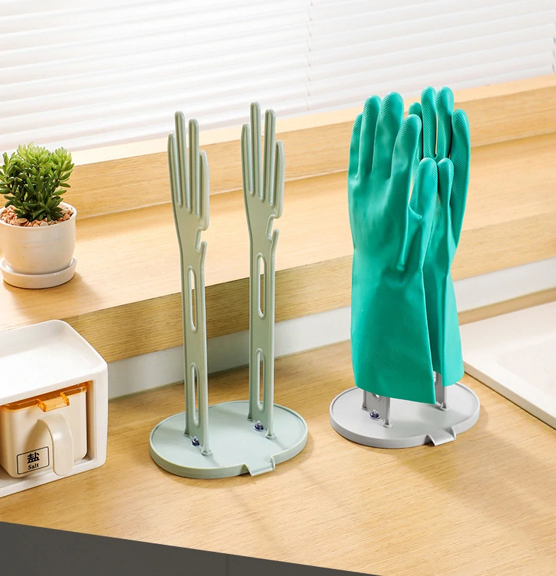 Stojan na sušenie rukavíc s prísavkami - šedý