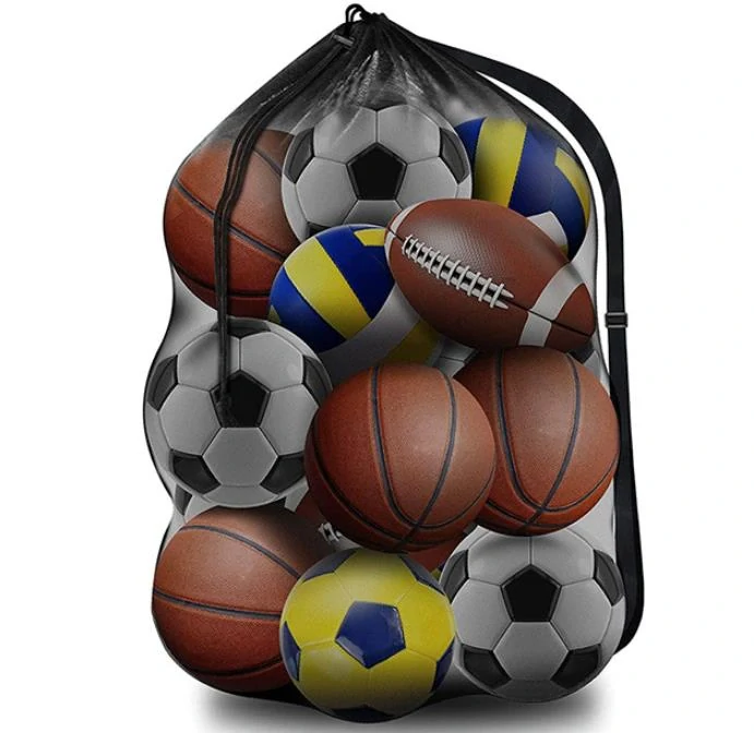 Sieťový vak na lopty s ramenným popruhom
