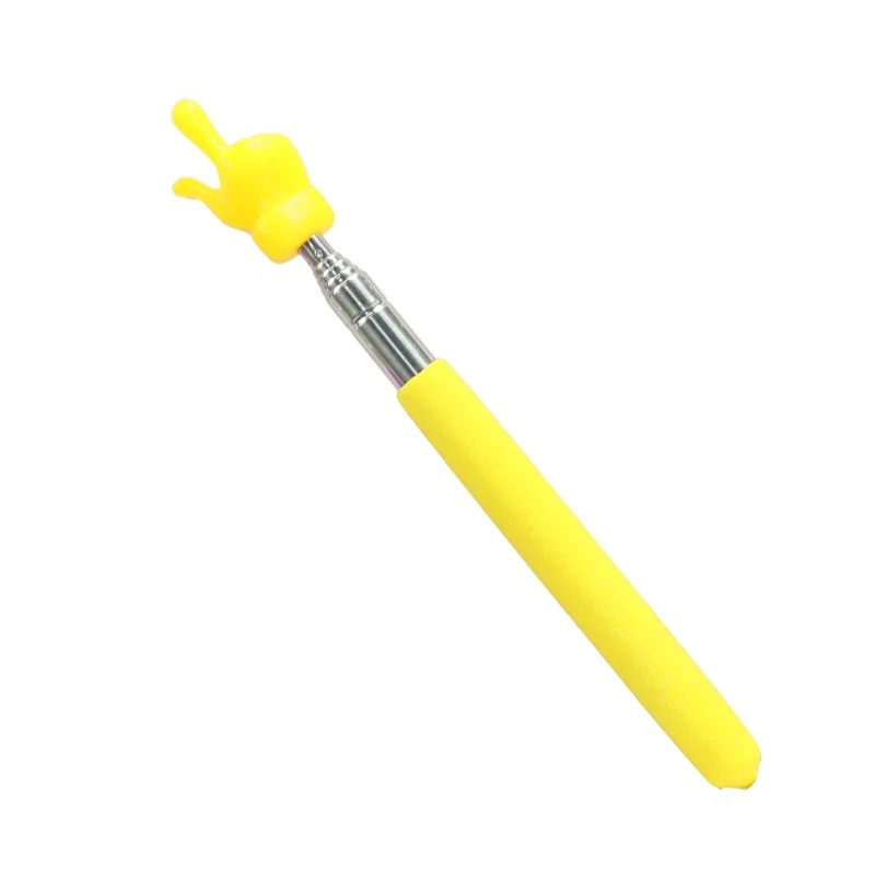 Vysúvateľné ukazovátko s rukou – žlté
