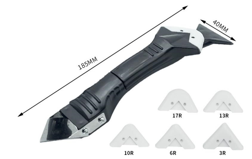 Škrabka pre prácu so silikónom 3v1