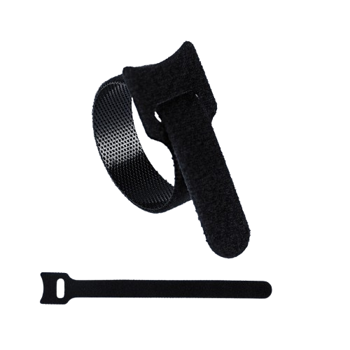 24 x Opasok na suchý zips, organizér káblov 150x12mm čierna