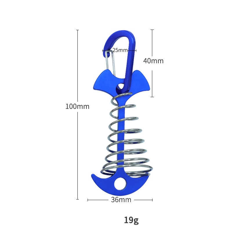 Terasová pružinová svorka s karabínou