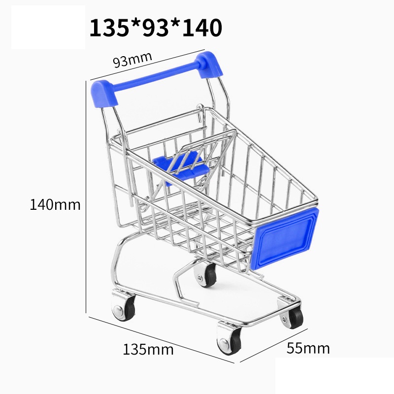 Mini nákupný košík – modrý (1 ks)