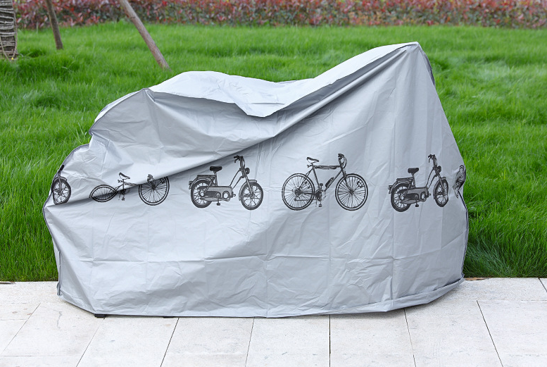 Ochranná plachta na bicykel - zosilnená verzia, šedá (2 m × 1 m)