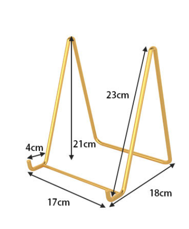 Stojanček na fotky, knihy L (1 ks, čierny)