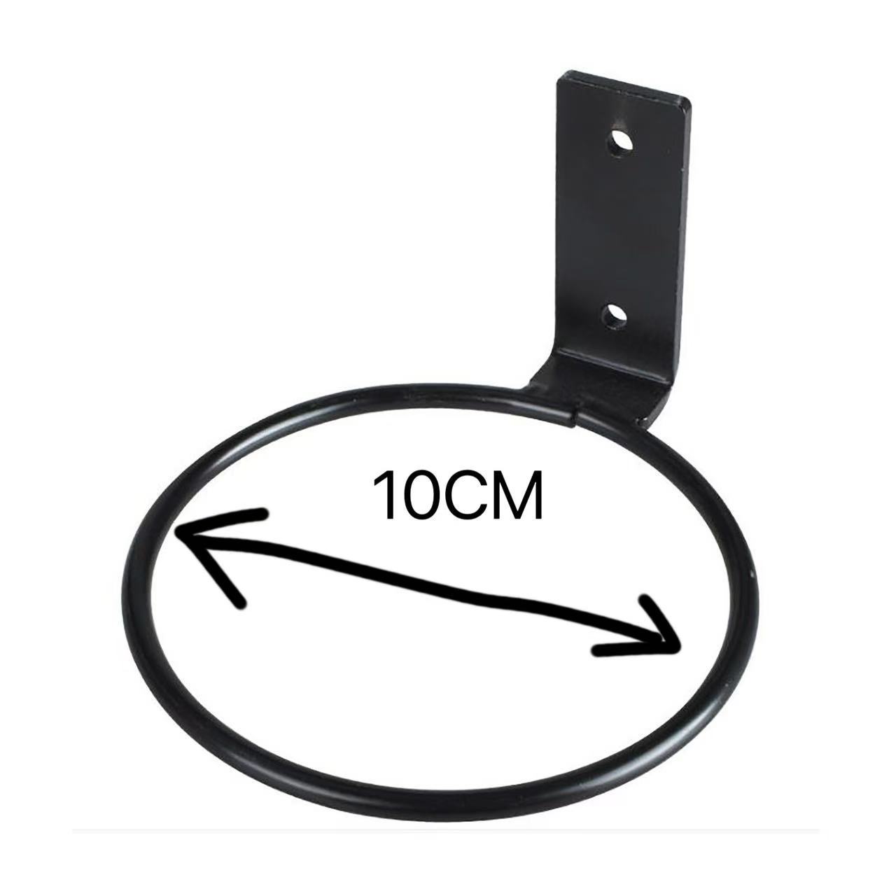 Kovový nástenný držiak na kvetináč - priemer 10 cm (1 ks)