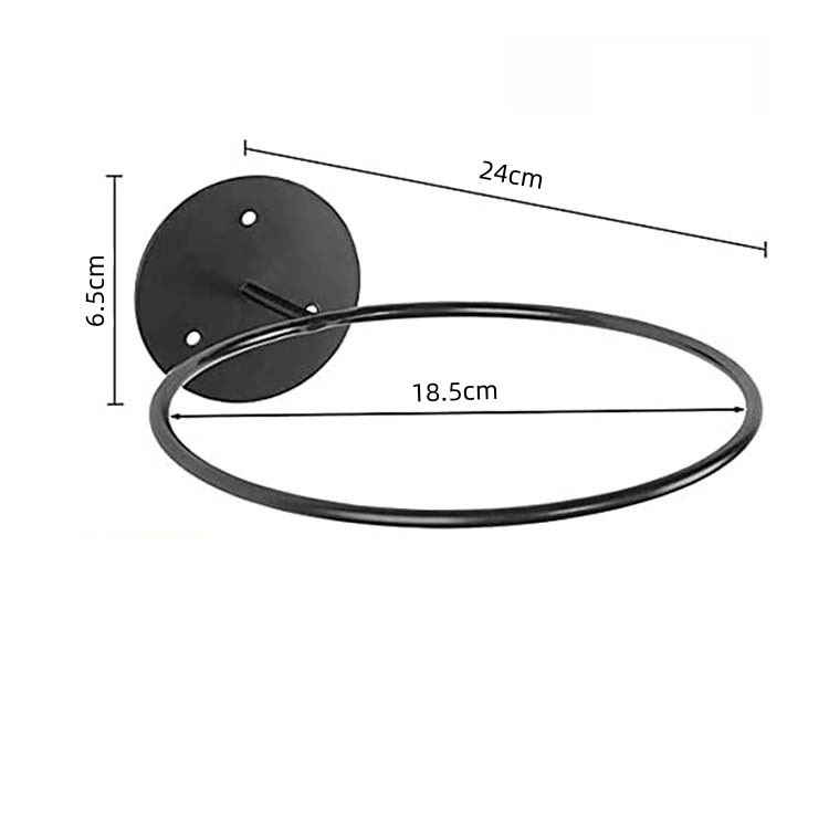 Držiak na loptu na stenu – kovový, čierny (1 ks)