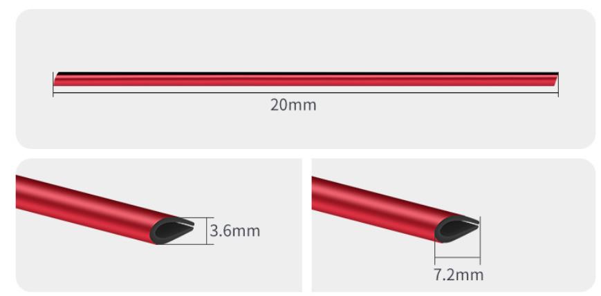 Dekoračné lišty do ventilácie auta (10 ks) - fialová
