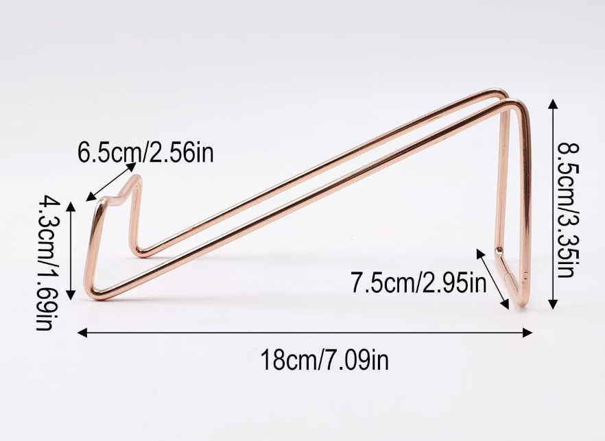 Kovový stojan na víno (1 ks, farba medená)