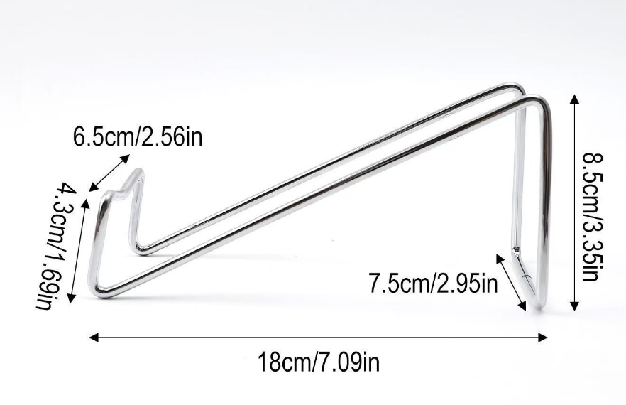 Kovový stojan na víno (1 ks, farba chrómová, strieborná)