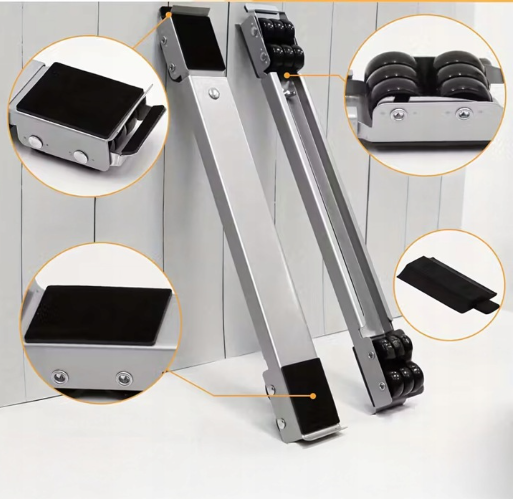 Nastaviteľné sťahovacie kolieska pod nábytok a spotrebiče