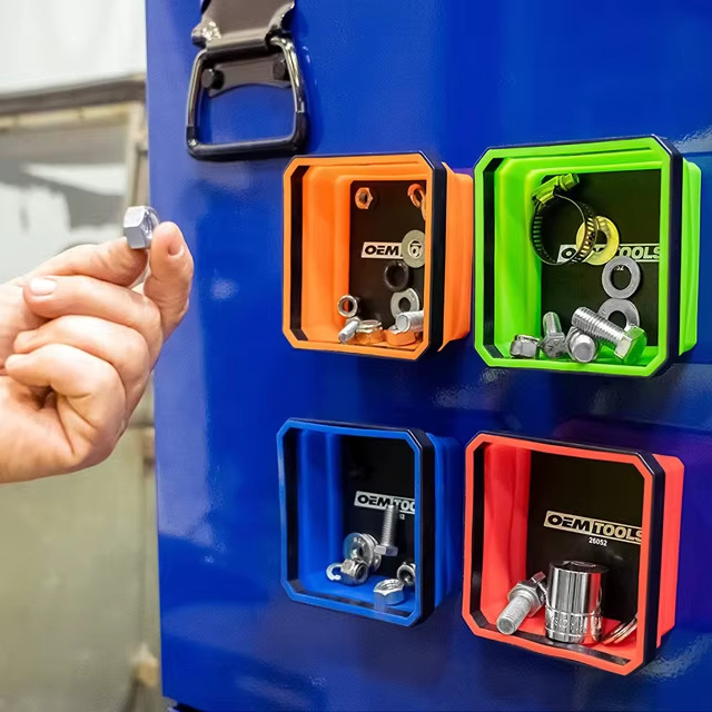 Magnetické misky na skrutky - set 4 ks (dvojitý magnet)