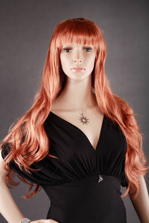 Dámska parochňa Ryšavá, dlhá, kučeravá