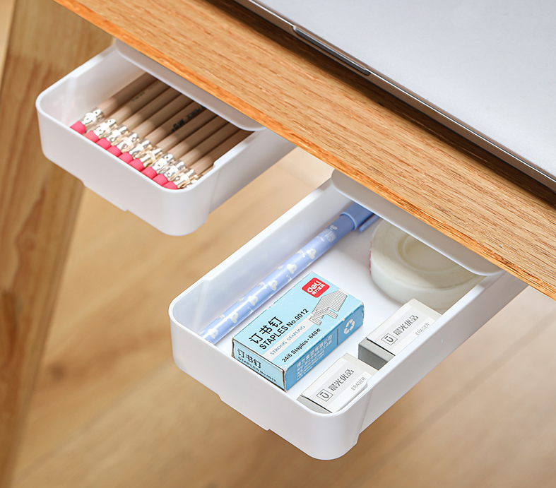 Zásuvkový organizér pod stůl – bílý (větší)