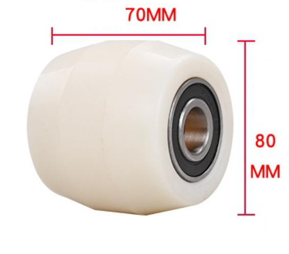 Zadné koleso pre paletový vozík 80x70 mm nylon skosené s ložiskami