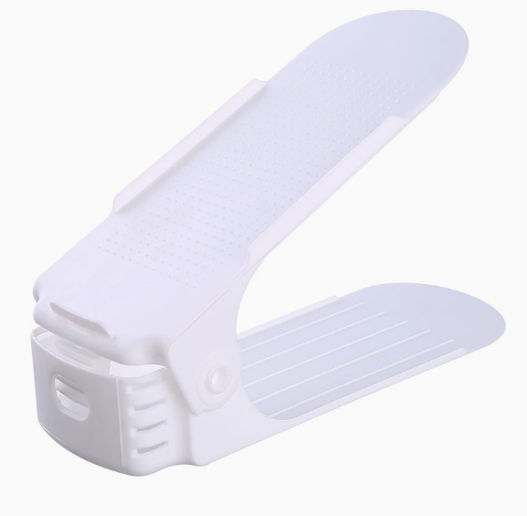 Nastaviteľný organizér na topánky - biely