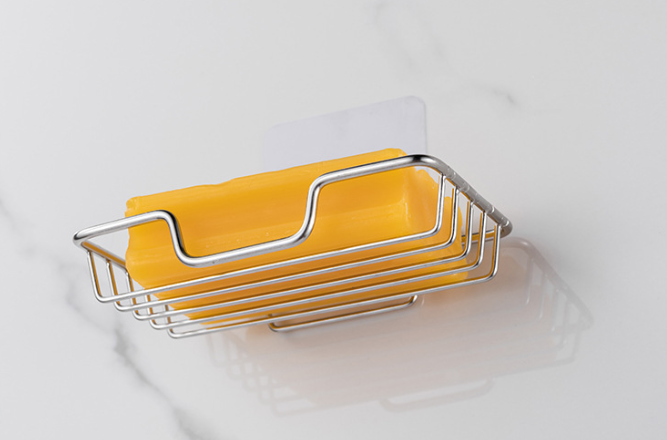 Nalepovací držiak mydla do sprchy, nerez