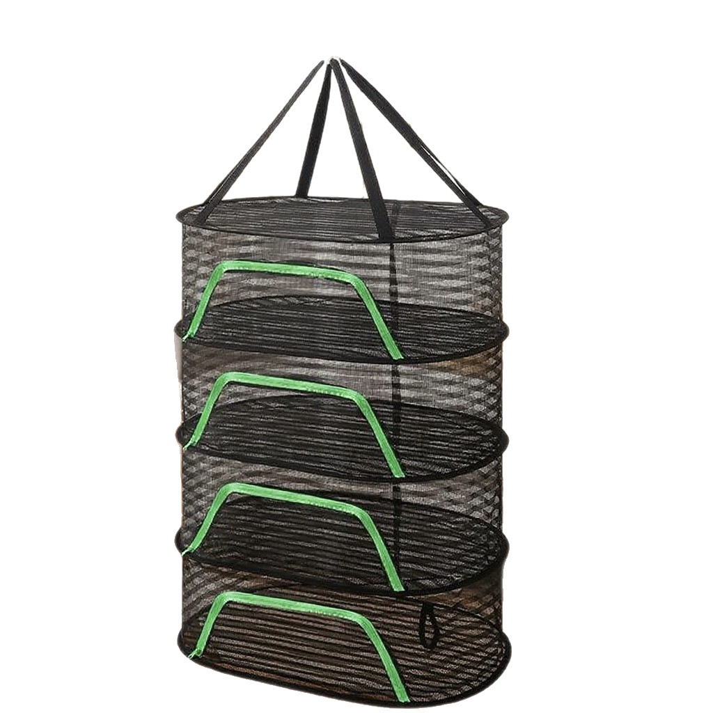 Závesná sieť na sušenie byliniek a húb 4 poschodia 50 x 70 cm