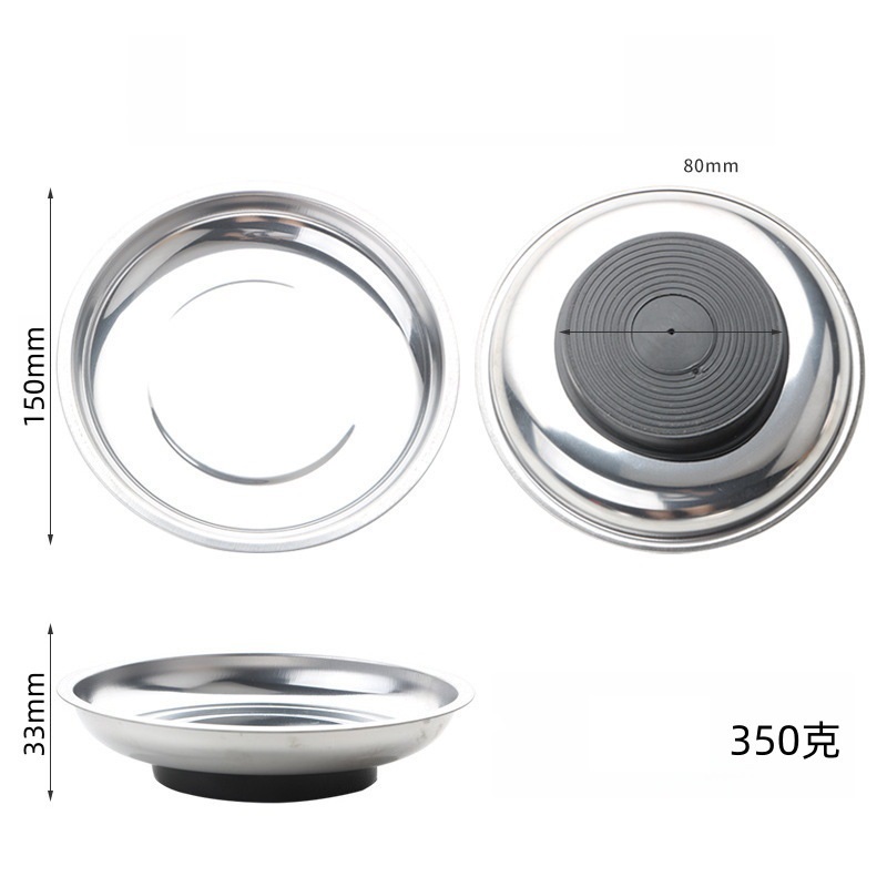 Magnetická miska na skrutky – nerezová (Ø 150 mm)