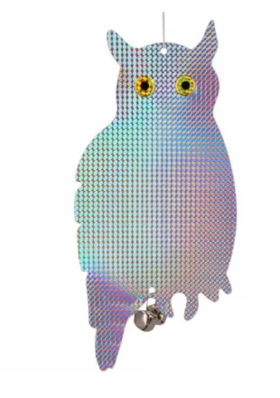 Reflexný odpudzovač vtákov – Sova so zvončekmi