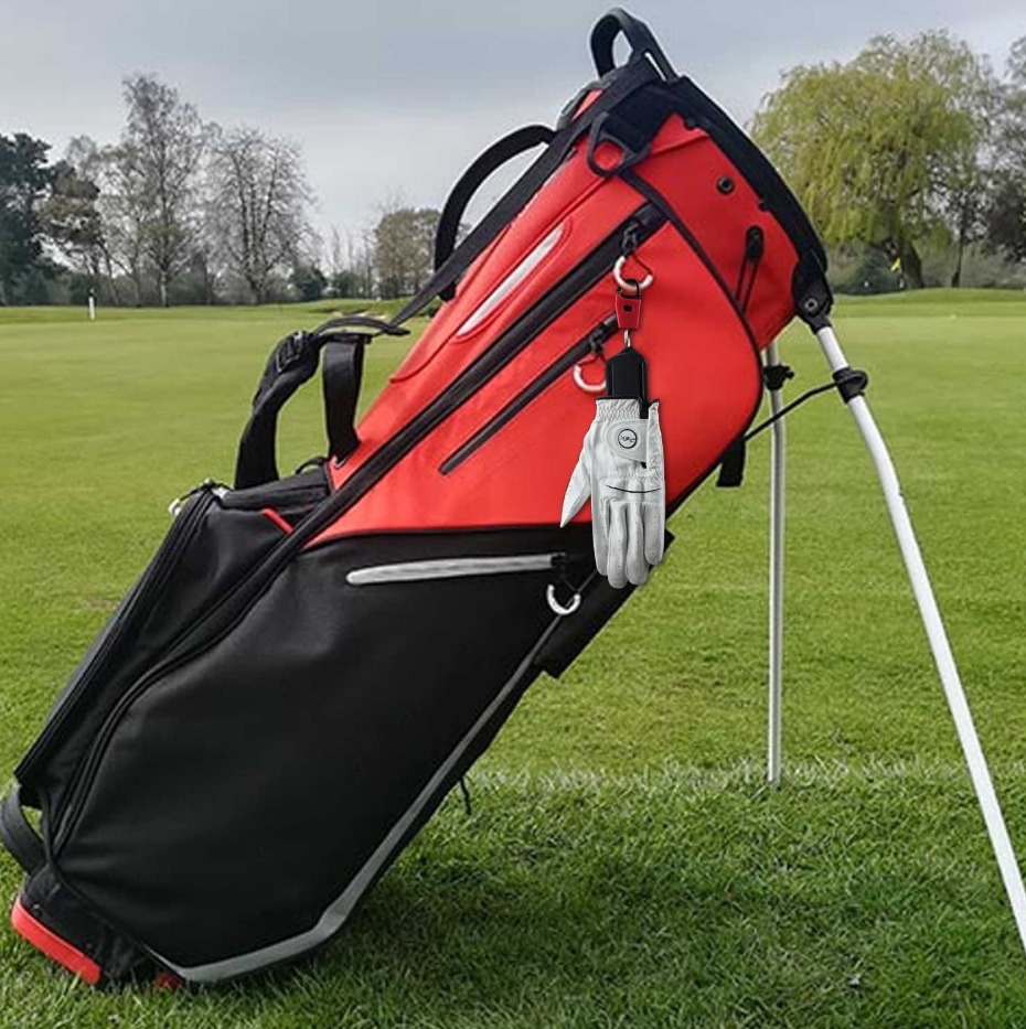 Držiak golfové rukavice s karabínou