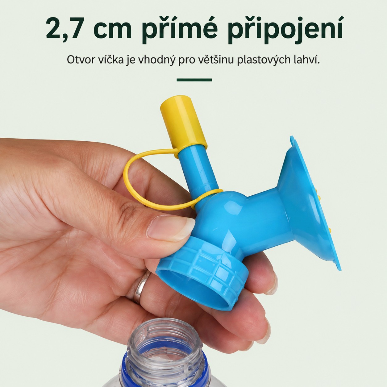 Zavlažovací nadstavec na PET fľašu 2v1
