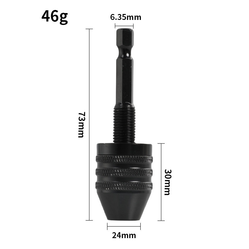 Rýchloupínacie skľučovadlo 0,6–8 mm so šesťhrannou stopkou 6,35 mm