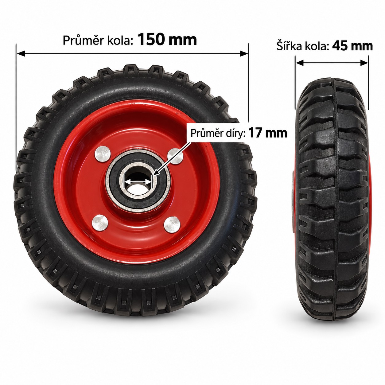 Transportné koliesko 150 mm - nosnosť 160 kg