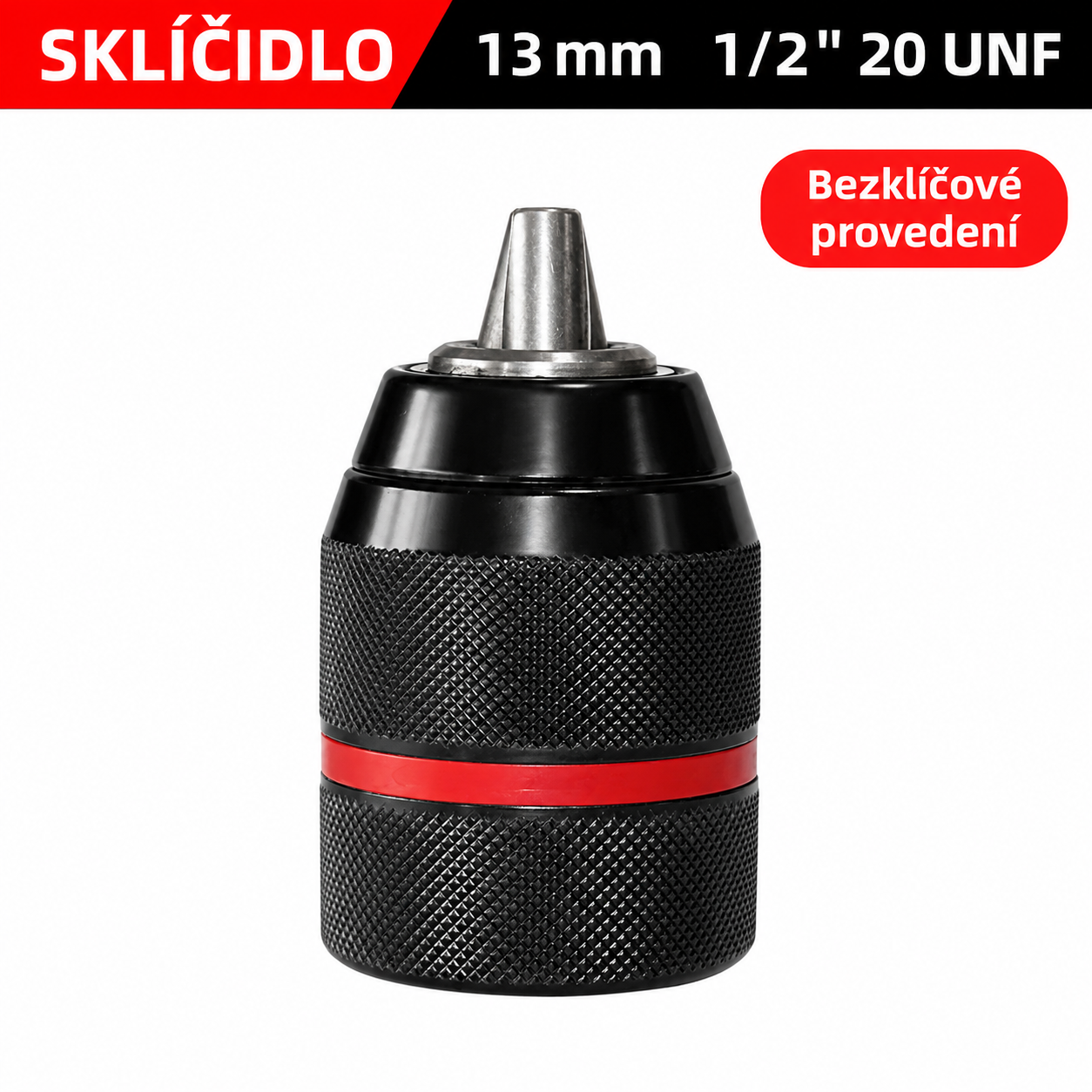 Bezkľúčové skľučovadlo, hlavička vŕtačky 13 mm 1/2" 20 UNF