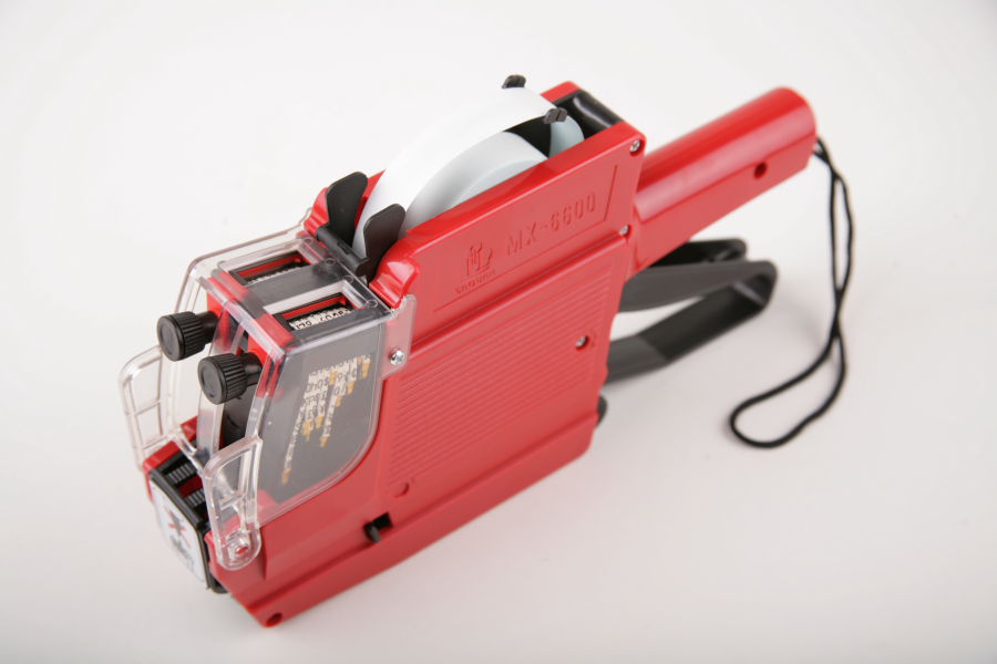 Etiketovacími kliešte dvojriadkové ČERVENÉ MX6600cz