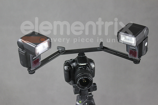 Držiak na 2 blesky, ľad svetla a iné príslušenstvo B60