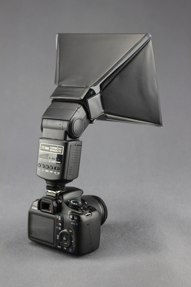 Mini softbox 3v1 pre systémový blesk 185x215mm