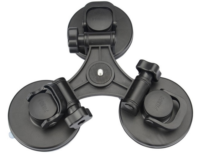 3 Head prísavný držiak pre GoPro