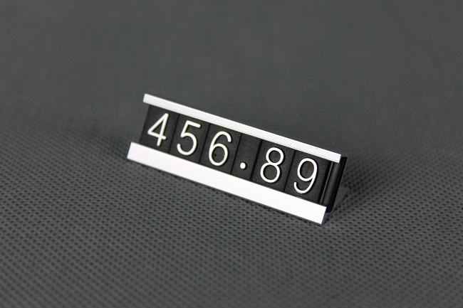 Plastové cenovky náhradní znak tečka stříbrná ELEMENTRIX