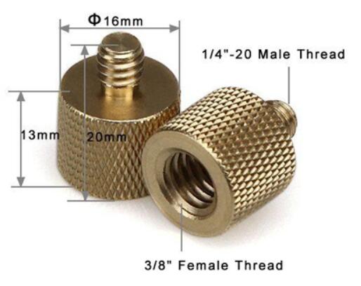 Redukce 3/8" na 1/4" mosaz
