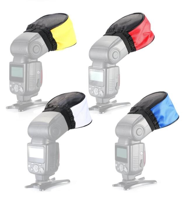 Difuzér pre systémový blesk, softbox červený