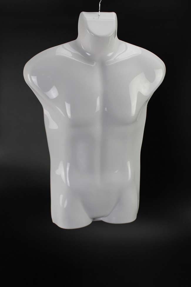 Pánske torzo telo a boky biela