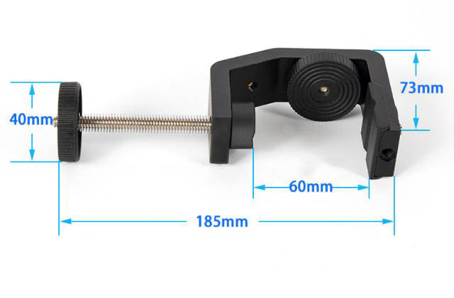 Stolní svěrka se šrouby a závity 1/4" větší