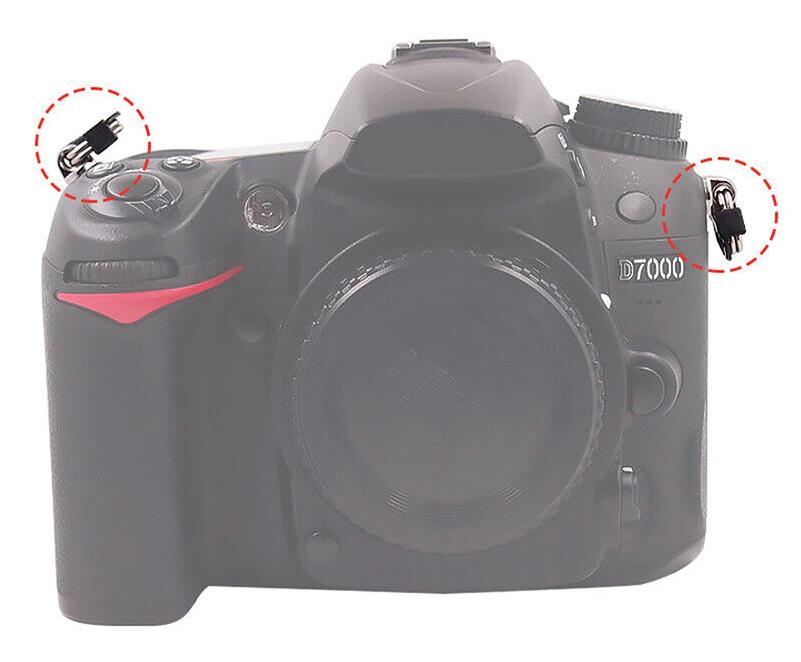 Triangl, Split Rings kovové+plast očka na popruh 2ks