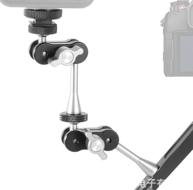 Fotografické rameno 2 otočné hlavy s prodloužením šroub 