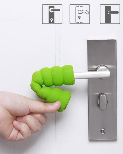 Ochrana kliky dveří, návlek na kliku zelená