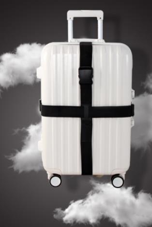 Popruh na kufor krížový žlutý