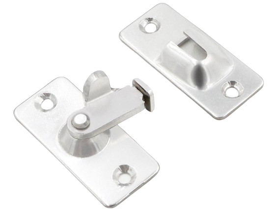 Dverná, okenná petlica rohová 44mm