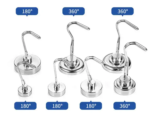 Magnetický háček 360° 17kg neodymový magnet, 1ks 25mm