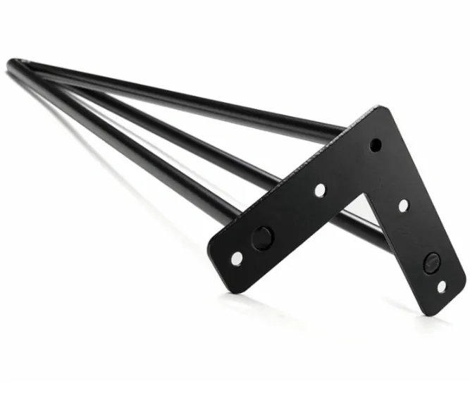 Nábytková noha Hairpin 350mm, 4 kusy, čierna