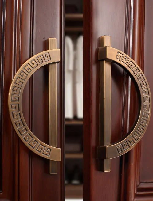 Šuplíkové, dveřní madlo čínský neo styl 6246-128 bronz