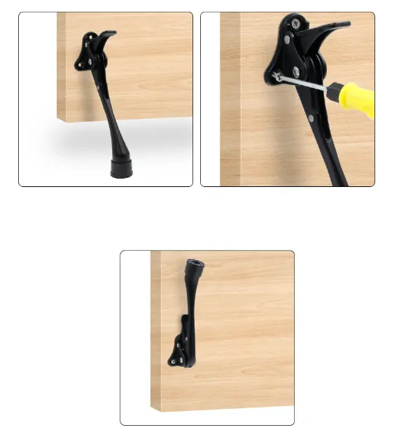 Dverná zarážka výklopná 125mm, zelená