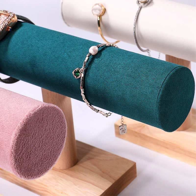 Stojanček, dekolt na náramky, 1x valec zelieny